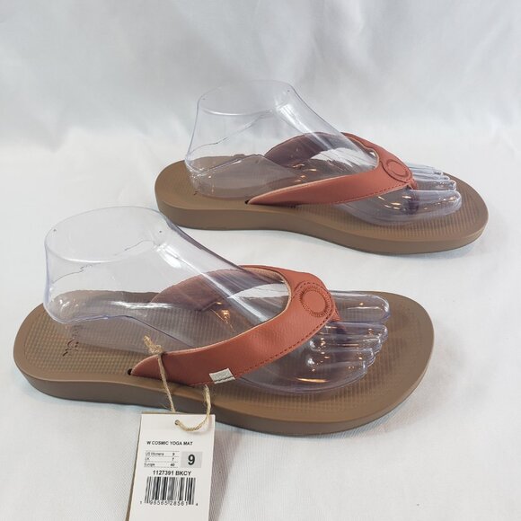 New Women Sanuk Cosmic Yoga Mat Flip Flop Sandal 1127391 Baked Clay Size 9 - Picture 2 of 10